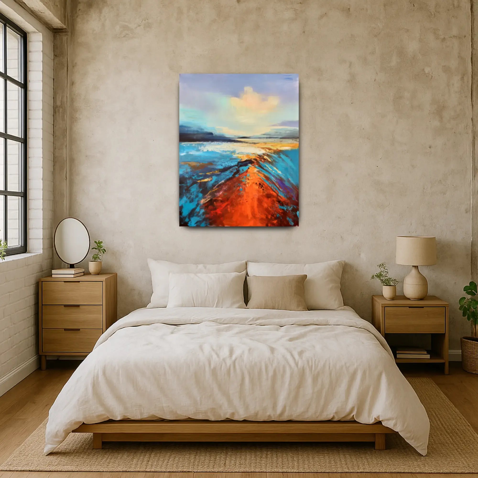 Großes Gemälde - Horizonte des Lichts