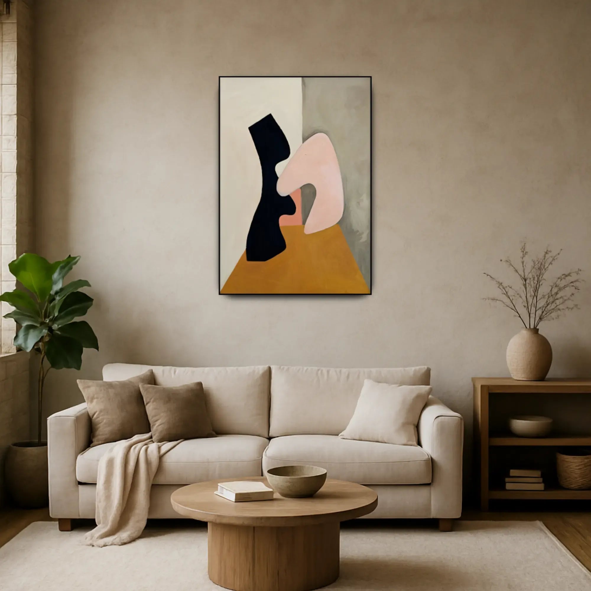 Großes Gemälde - Formas Silenciosas