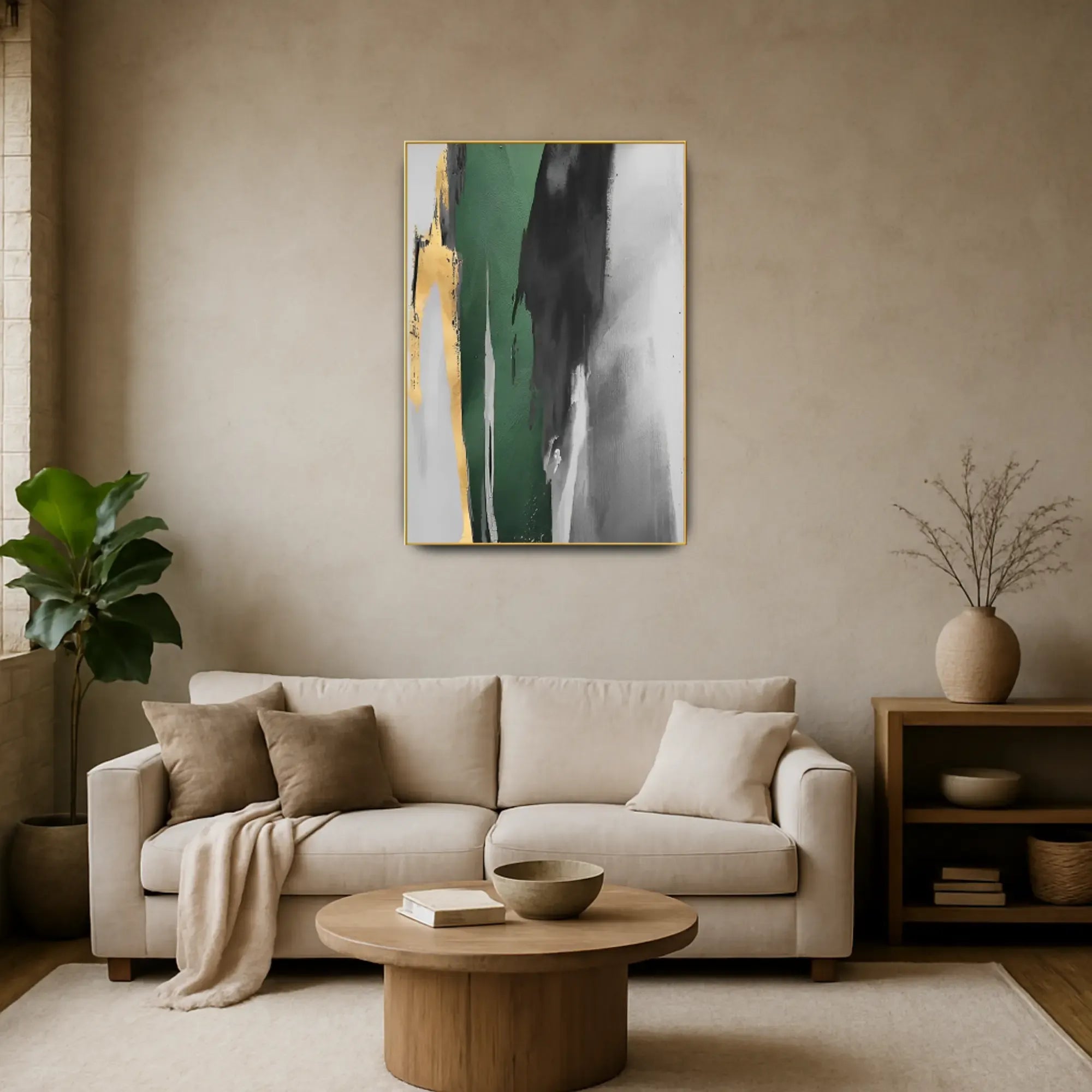 Großes Gemälde - Flujo de Esmeralda