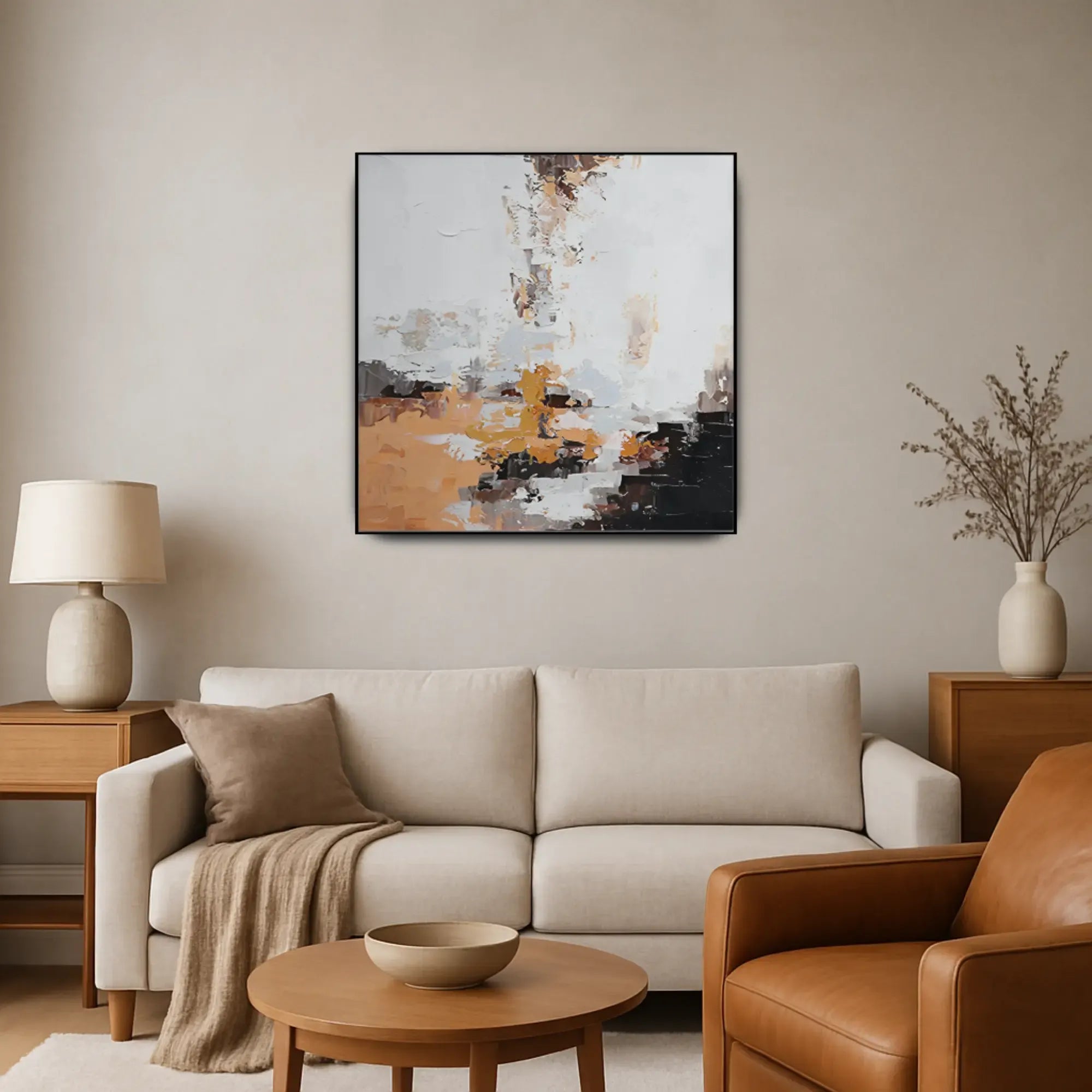 Großes Gemälde - Tranquillità Texturale