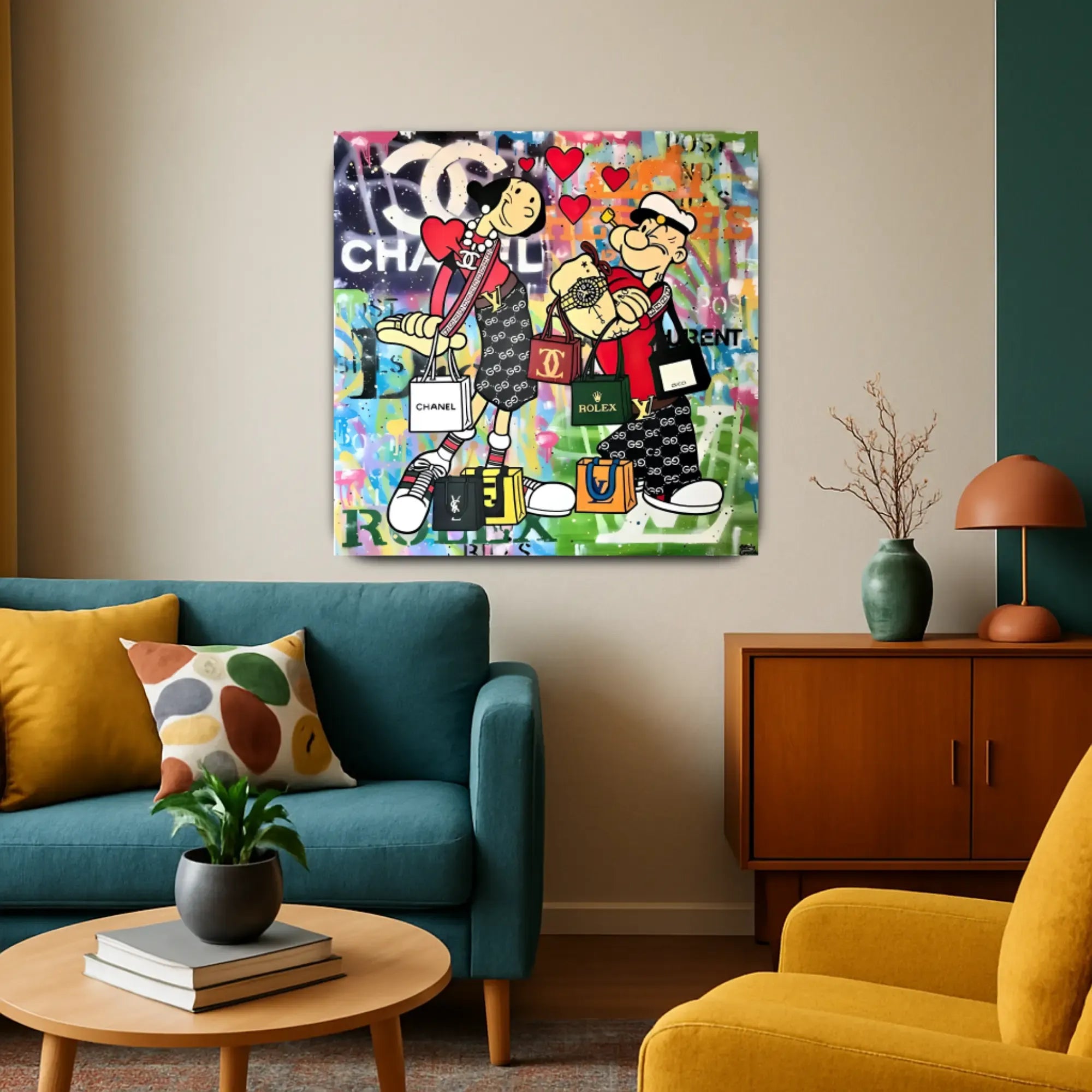 Großes Gemälde - Luxury Love