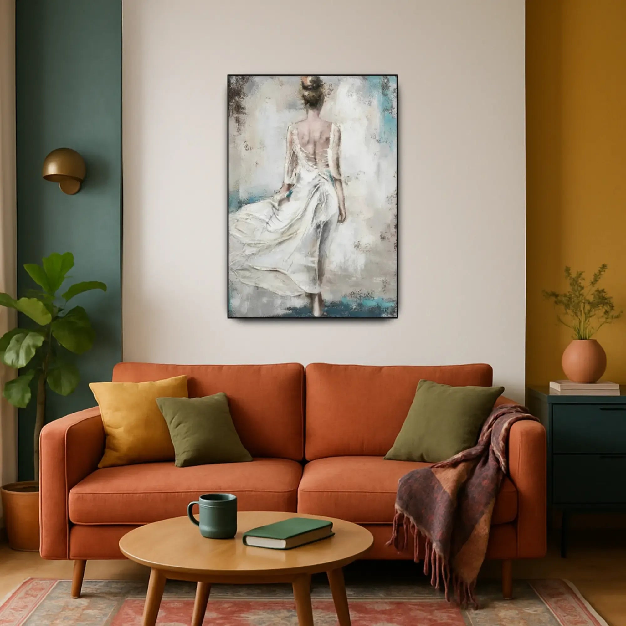 Großes Gemälde - Elegancia en Movimiento