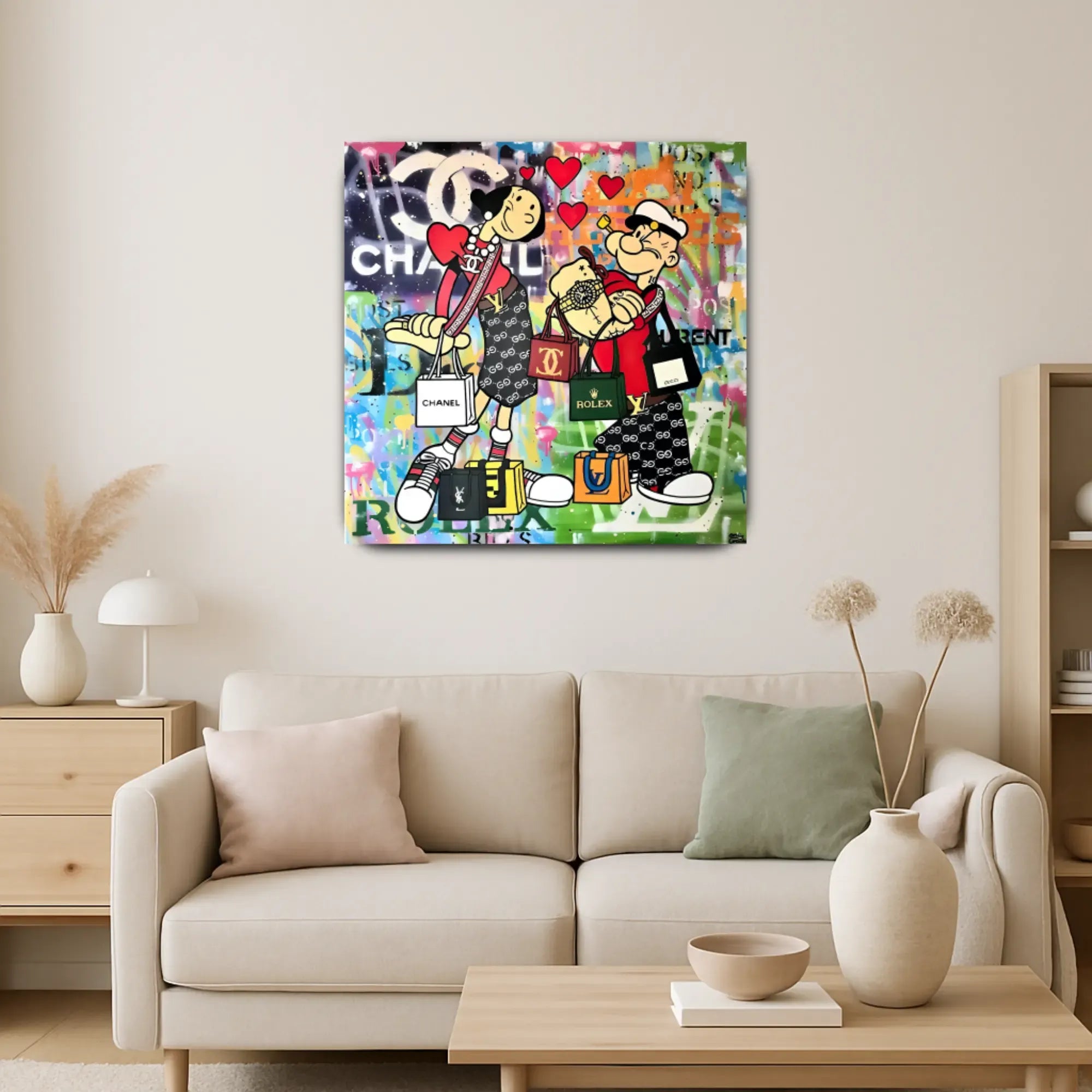 Großes Gemälde - Luxury Love