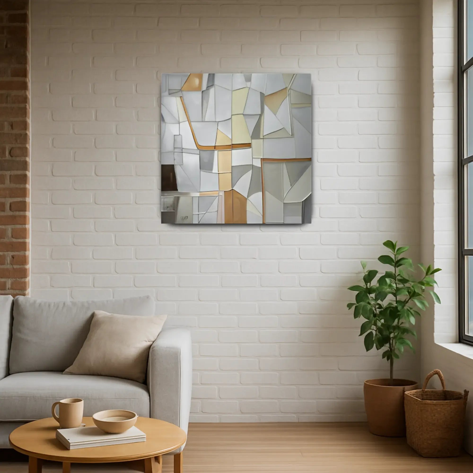 Großes Gemälde - Geometría de Serenidad