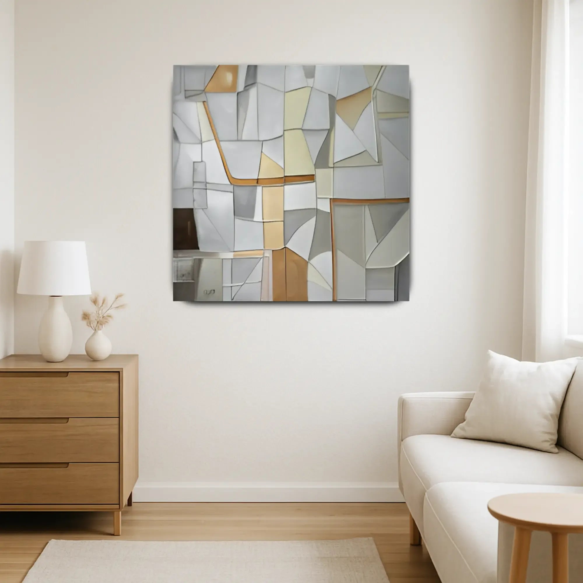 Großes Gemälde - Geometría de Serenidad