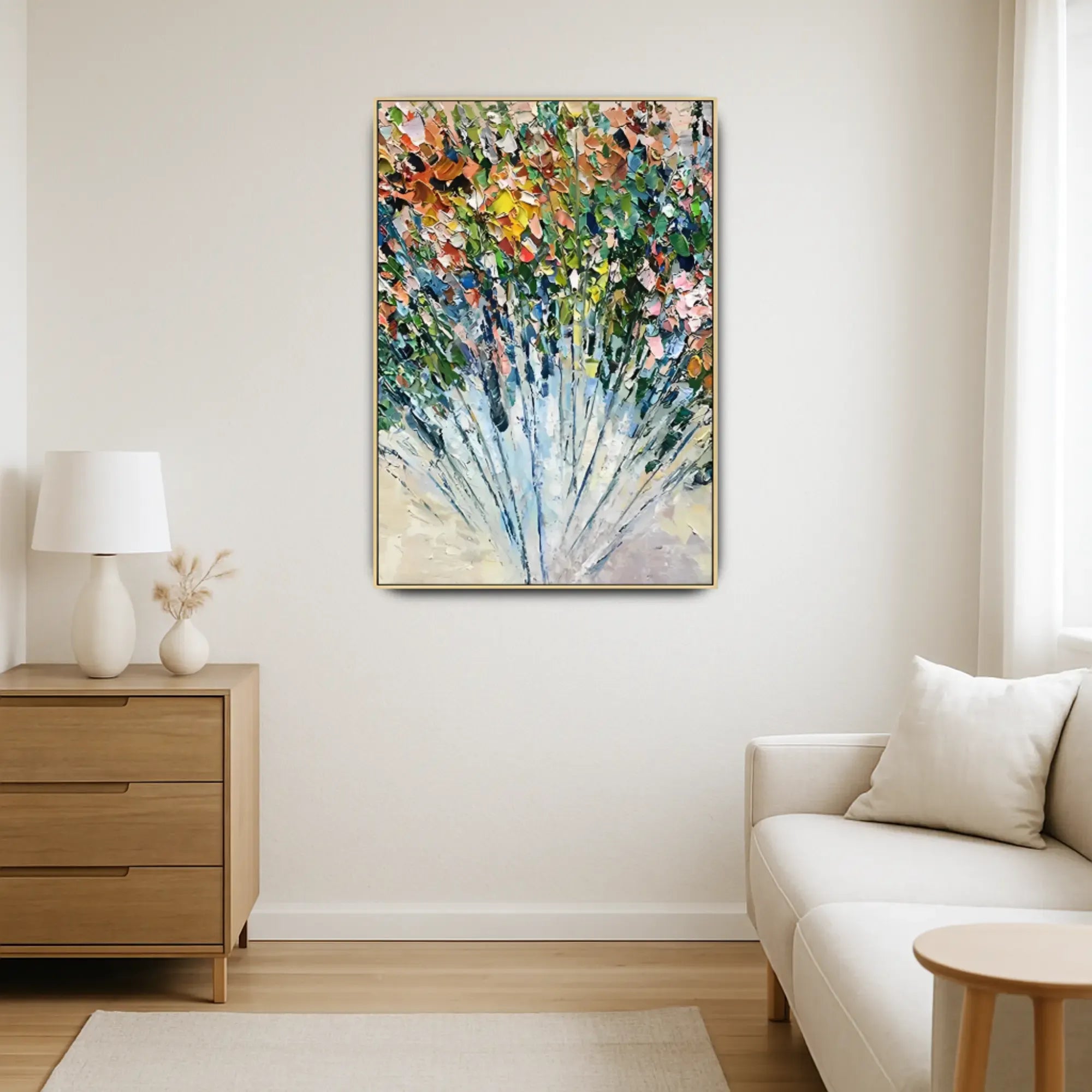 Großes Gemälde - Ráfaga Floral