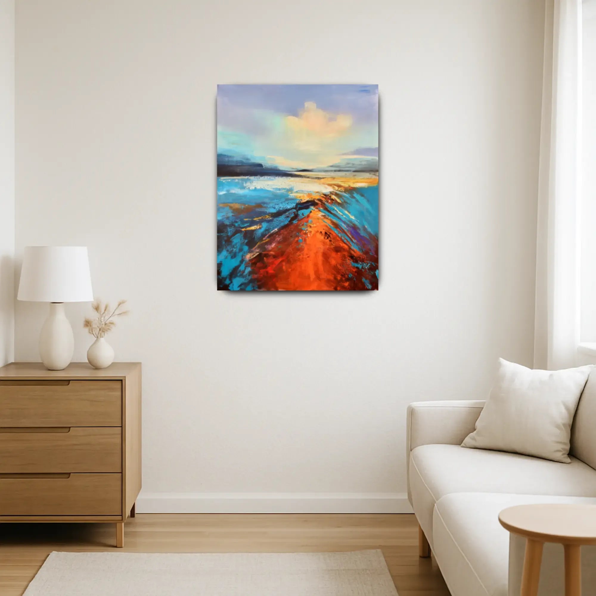 Großes Gemälde - Horizonte des Lichts