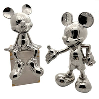 Zeichentrickfigur - Silbener glänzender Micky Maus Sammlerstück - wel.Mickey Mouse