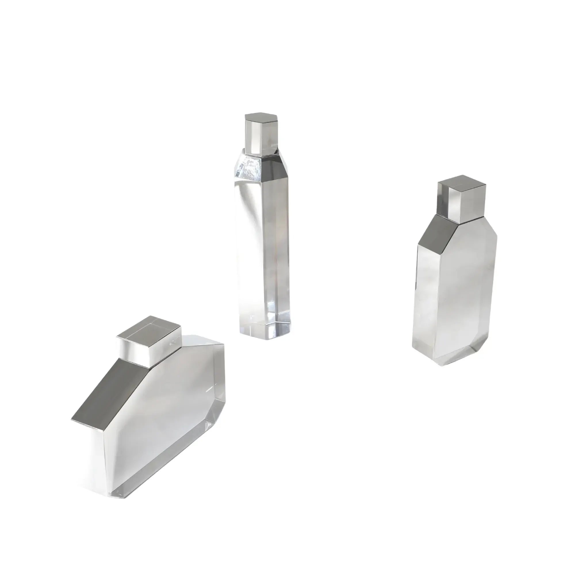 Dekoobjekt - Kristallflakon Skulpturale Tischdeko Ampulla Vitrea Klein