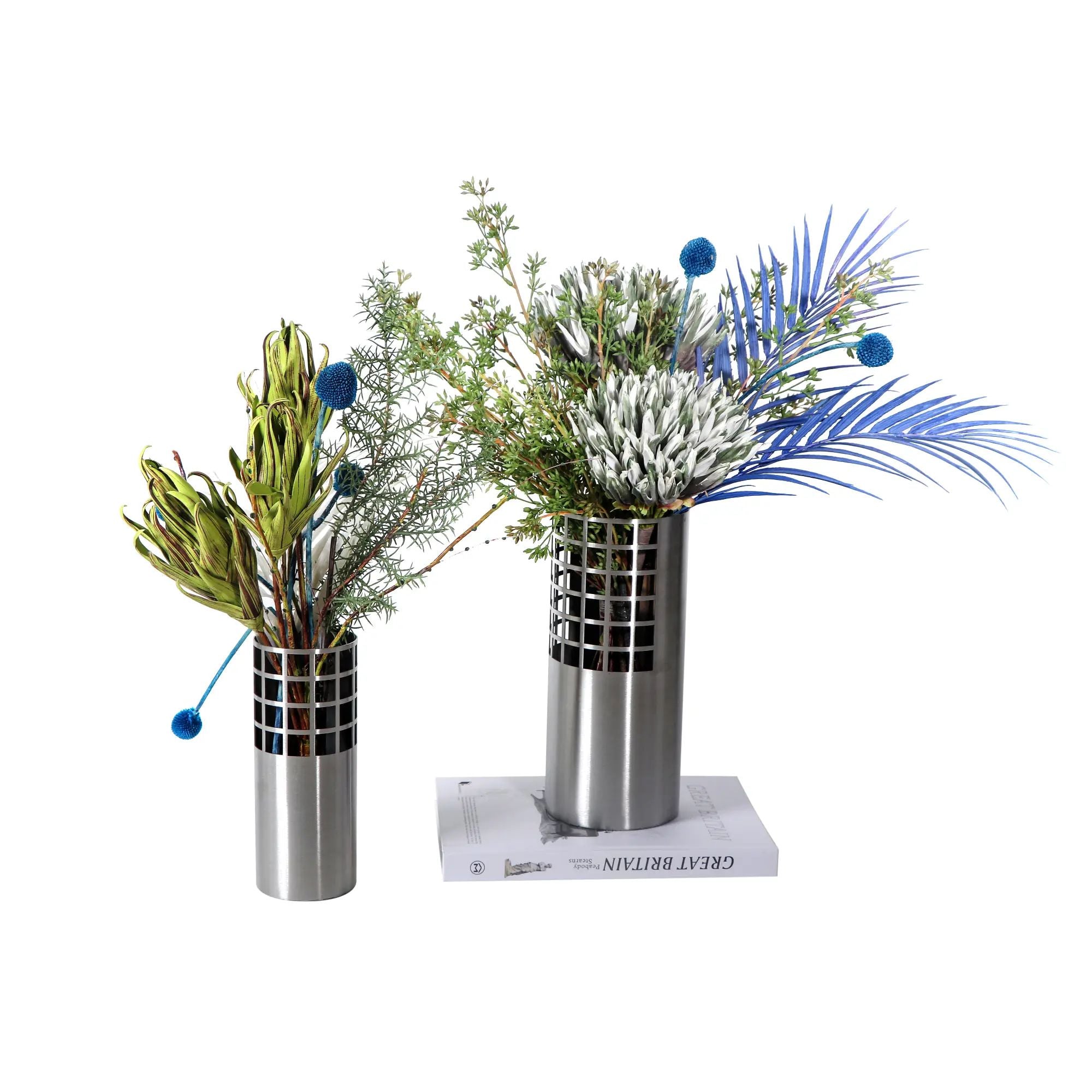 Edelstahlvase - Urban-Loft - Trockenblumenvase Metallic Loft Groß