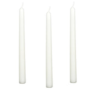 Stabkerze - Zeitloses Stablicht 3 Spitzkerzen SET Pur Blanc Candela Classique