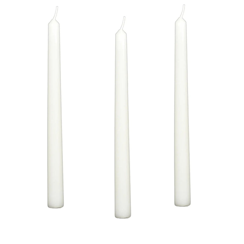 Stabkerze - Zeitloses Stablicht 3 Spitzkerzen SET Pur Blanc Candela Classique