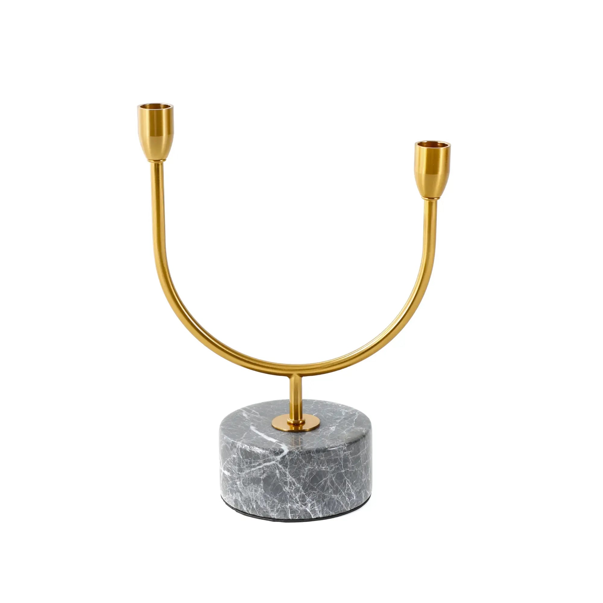 Kerzenständer - U-Form Stabkerzen - Zweiflammiger Kerzenleuchter EternalDuo Klein