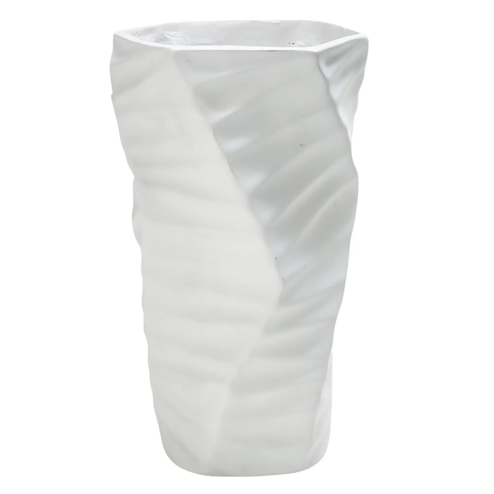 Tischvase - Keramikoptik - Große Standvase Struktur Wellenvase Vasi Duo Groß