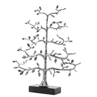 Dekoobjekt - Lebensbaum - Dekobaum auf Marmorgestell Metallbaum Miraculeux