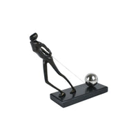 Dekofigur - symbolisch - Moderne Metallfigur Stahl Menschskulptur Persévérance