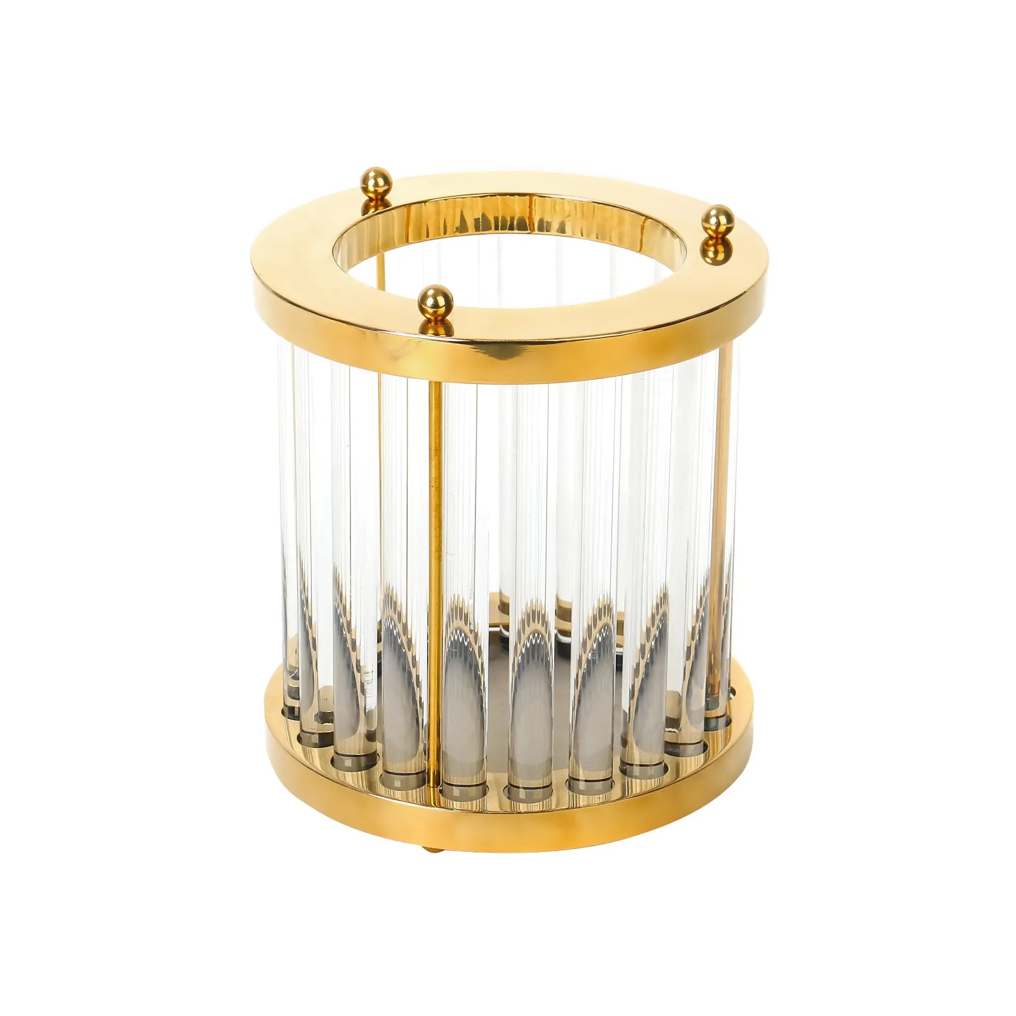 Kerzenständer - mit Glas - Design Kerzenhalter für Innen und Außen LuminousAura