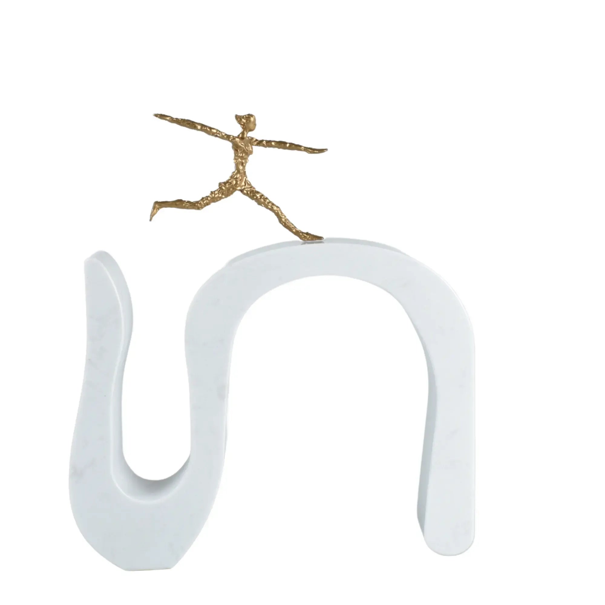 Dekofigur - Gold auf Marmor - Dekoskulptur Sportlerfigur Veloce Default Title