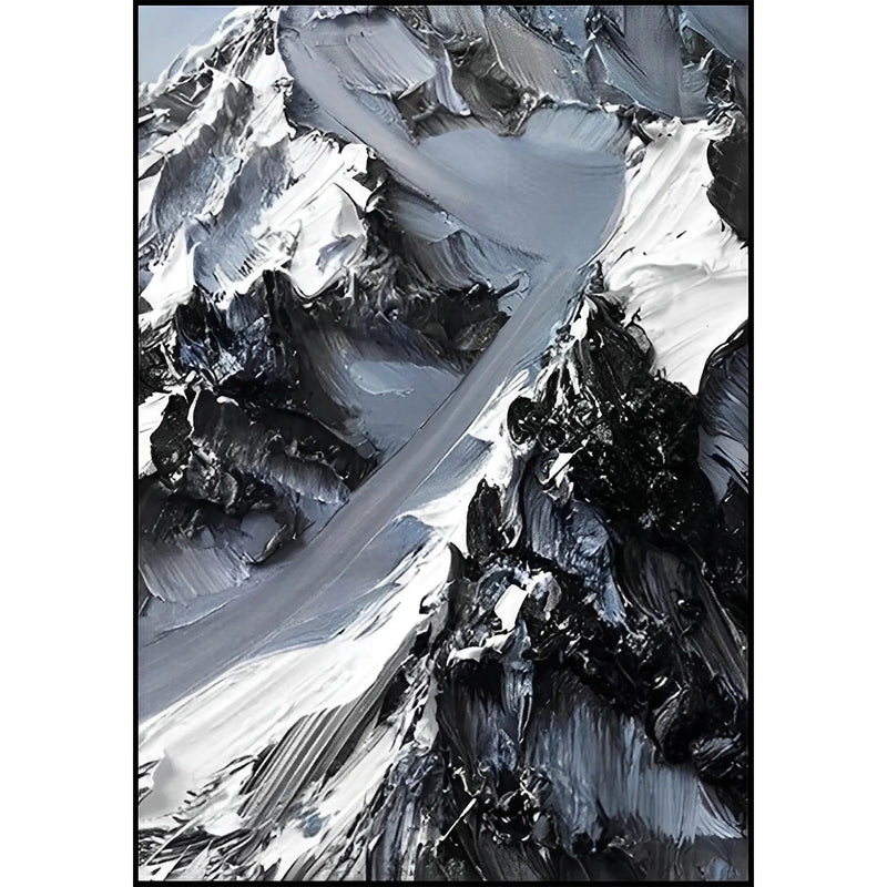 Großes Gemälde - Schnee in Alpen Berglandschaft - Cumbres Eternas