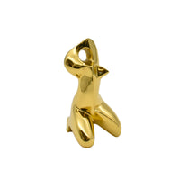 Dekofigur - Abstrakte Skulptur glänzende biomorphe Figur Danseuse Aurea