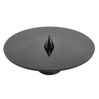 Servierplatte - rund mit Marmorfuß - Rauchglas Tortenplatte Dekoteller Équilibre Noir