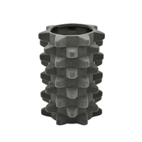 Dekovase - Designer Vase mit Struktur - Skulpturale Designvase mit Samtstruktur Velours Acantha