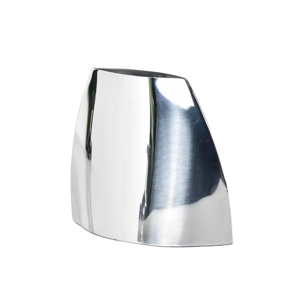 Edelstahlvase - Skulpturale Standvase Forma Argentum