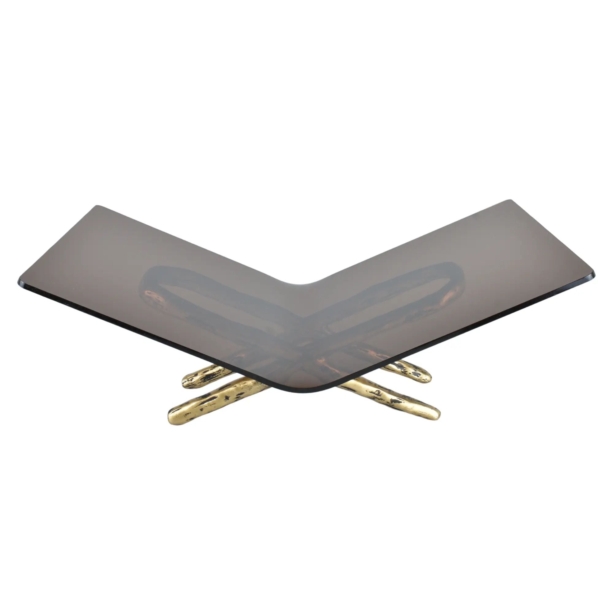 Buchständer - Freistehend - Designer Buchablage Settantenne Braun
