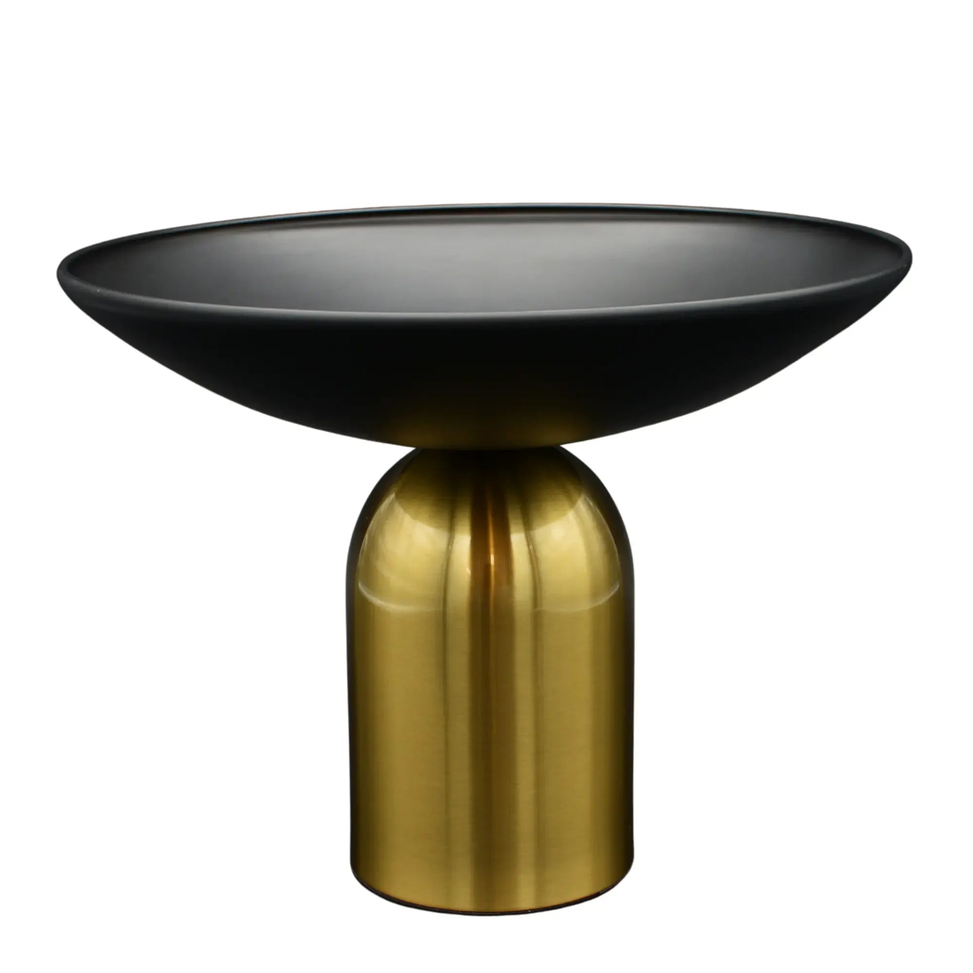 Runde-Schale - auf Goldfuß - Edle Obstschale Metallschale Ares Default Title