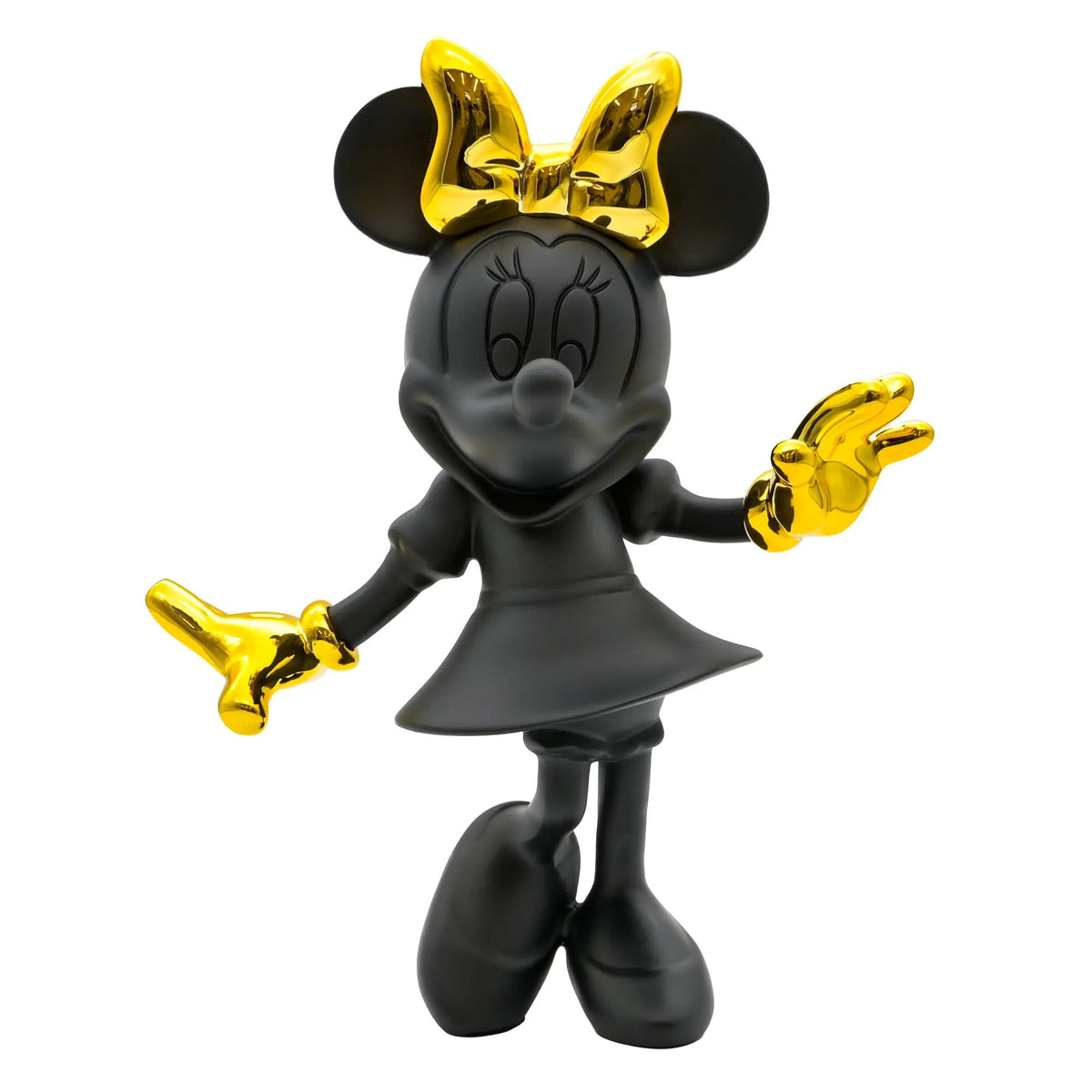 Zeichentrickfigur - Lachende Goldene Minnie Maus Sammlerstück - wel.Minnie Mouse