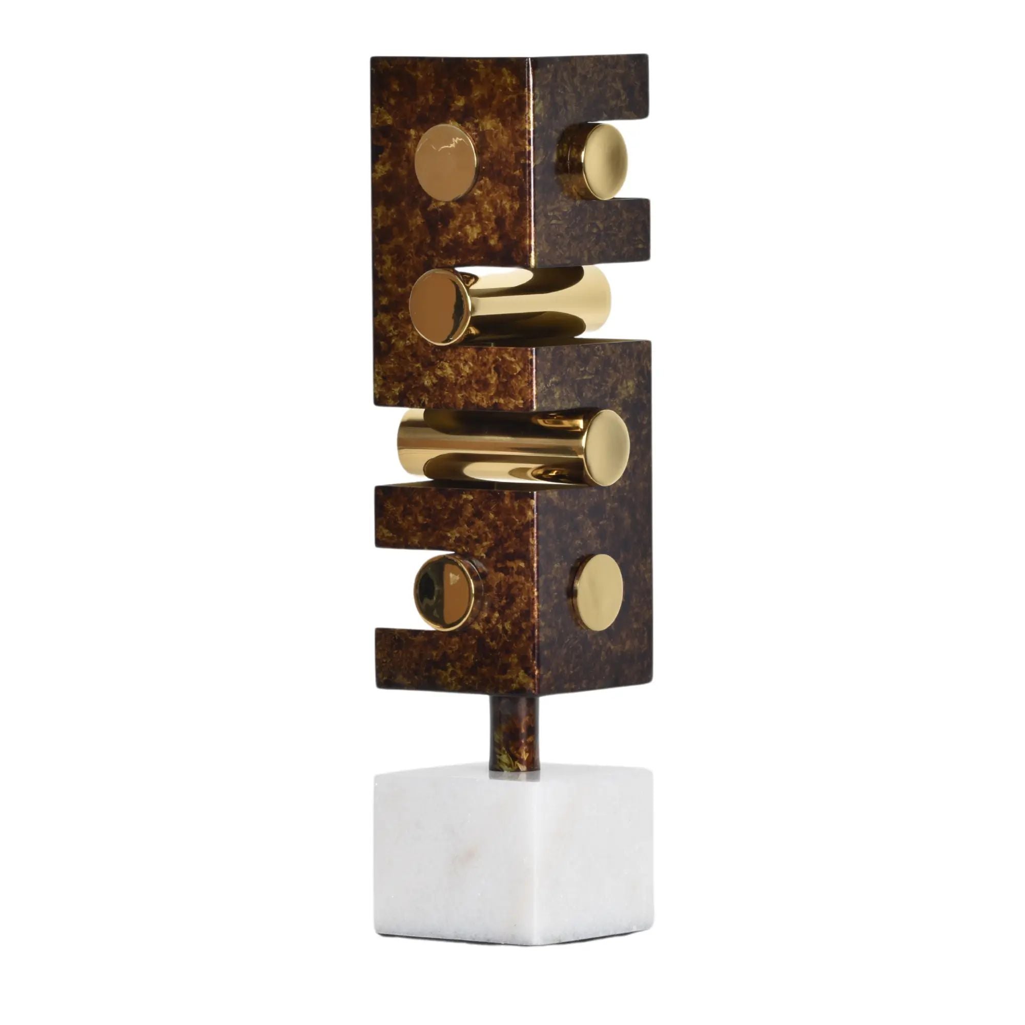 Skulptur - mit Goldakzenten - Designobjekt edle Dekoration Skulptur Seguro Default Title