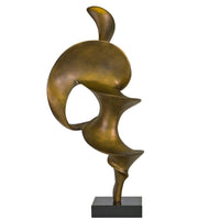 Dekoskulptur - Abstraktes Designer Objekt - Skulptur Moderne Wellen-Spirale Ondula Aeterna