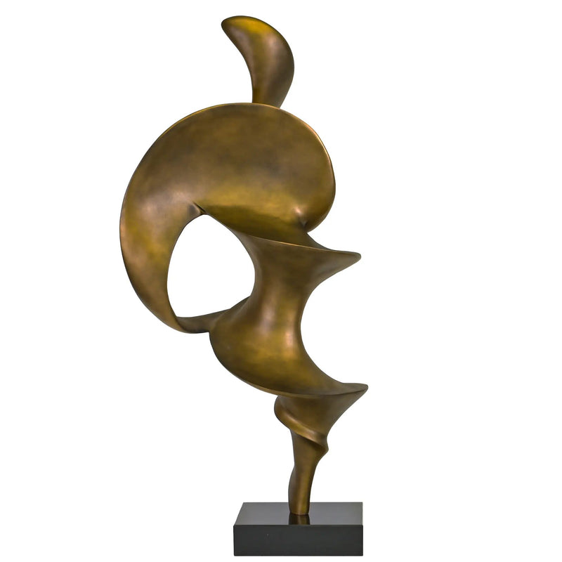 Dekoskulptur - Abstraktes Designer Objekt - Skulptur Moderne Wellen-Spirale Ondula Aeterna