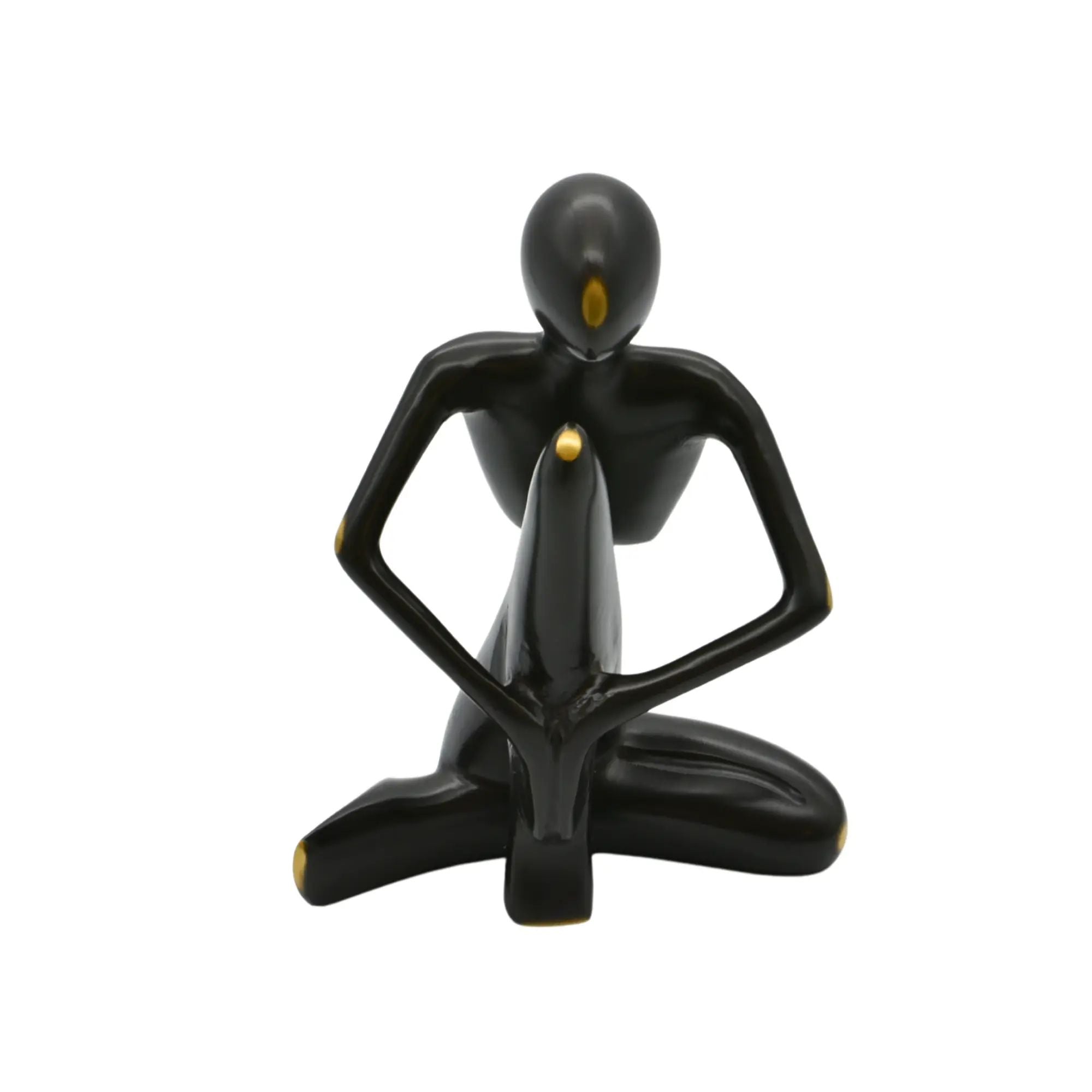 Dekofigur - Abstrakte Denkerfigur - Abstrakte Skulptur Meditative Beobachterfigur Contemplatio Default Title