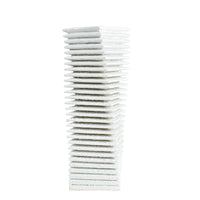 Dekoobjekt - 3D Wellen-turmform - Abstraktes Deko-Objekt Säule Betonoptik Torre Strata