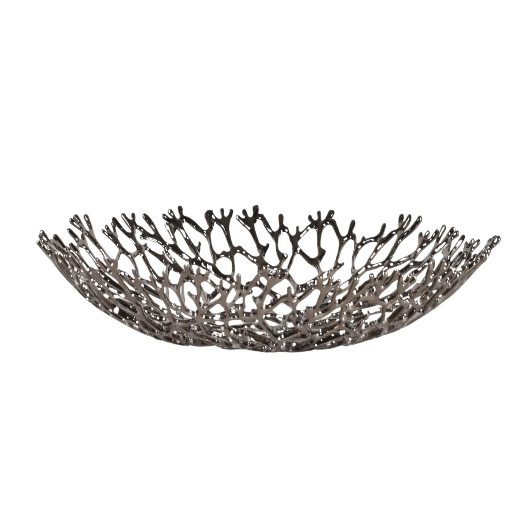 Obstschale - Korallenoptik - Edle Runde-Schale Design-Fruchschale Corallo Bowl Groß