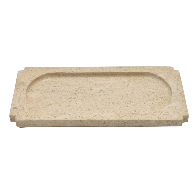 Marmortablett - rechteckig - Deko-Tablett Marmorplatte Rona