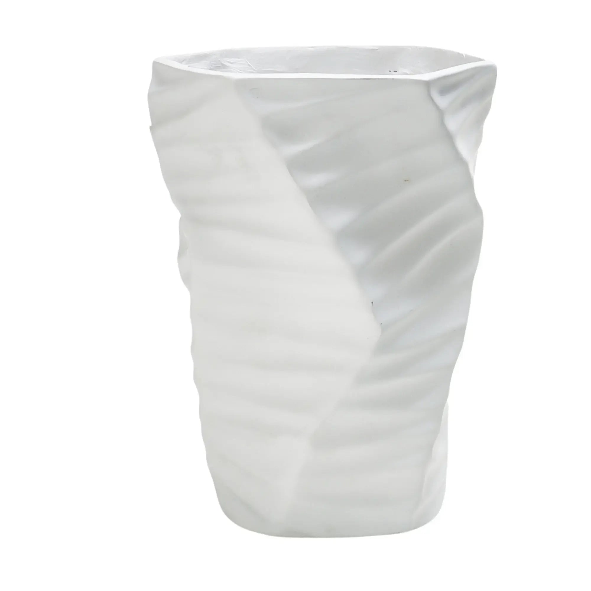 Tischvase - Keramikoptik - Große Standvase Struktur Wellenvase Vasi Duo Klein