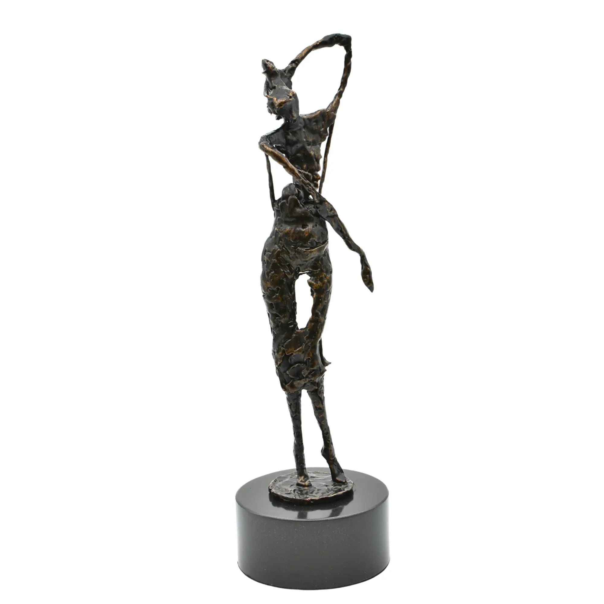 Dekofigur - Skulptur Elegante Tanzsilhouette auf Marmor – Femme Élan Default Title