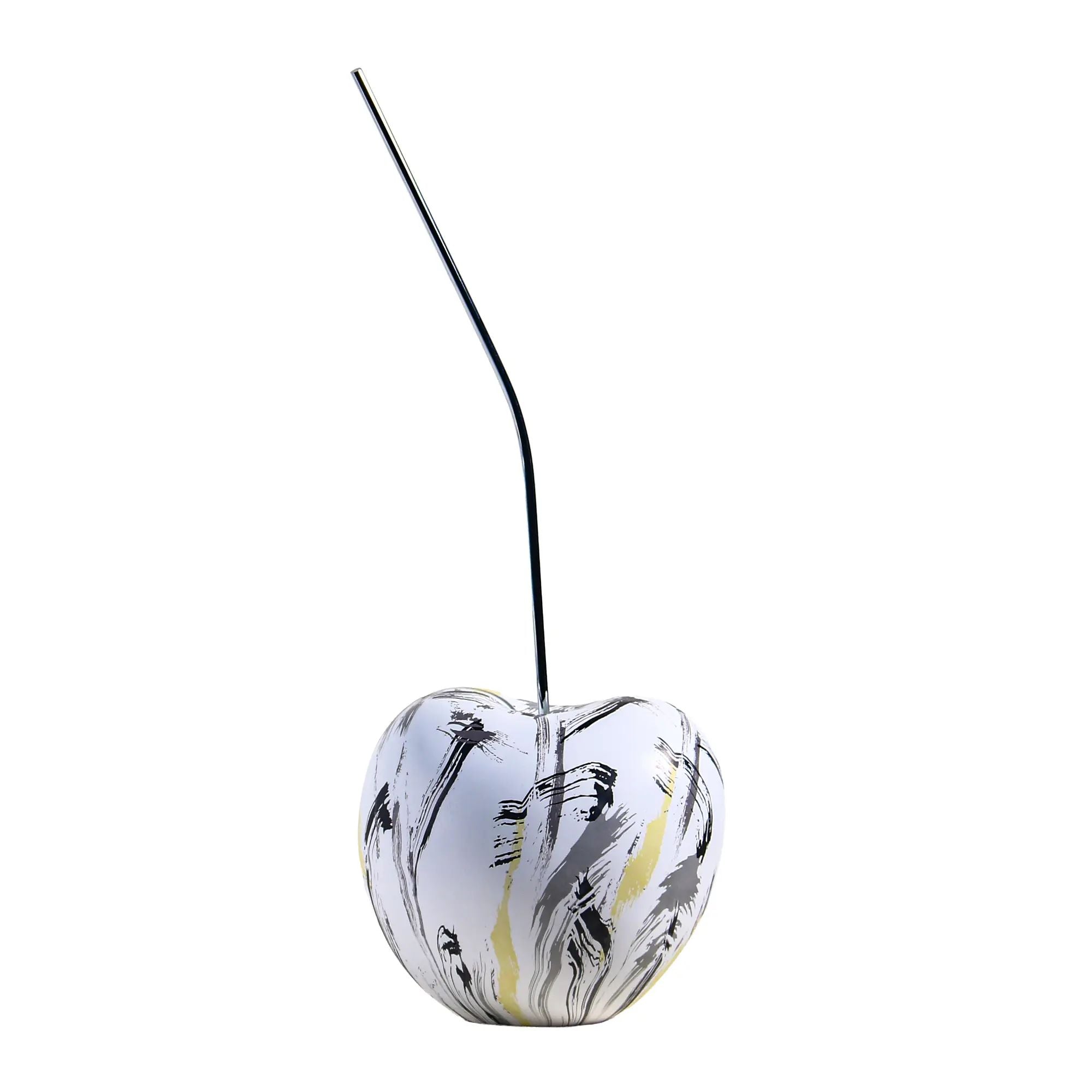 Kirschfigur - Deko-Objekt Kirsche – Tisch-Obst-Dekor – Pop-Art Obst Skulptur – Bianca Abstrakt Art