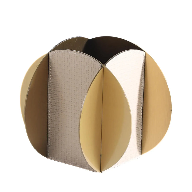 Designervase - aus Leder - Tischvase mit Aufbewahrung Dekovase Vesu