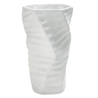 Tischvase - Keramikoptik - Große Standvase Struktur Wellenvase Vasi Duo
