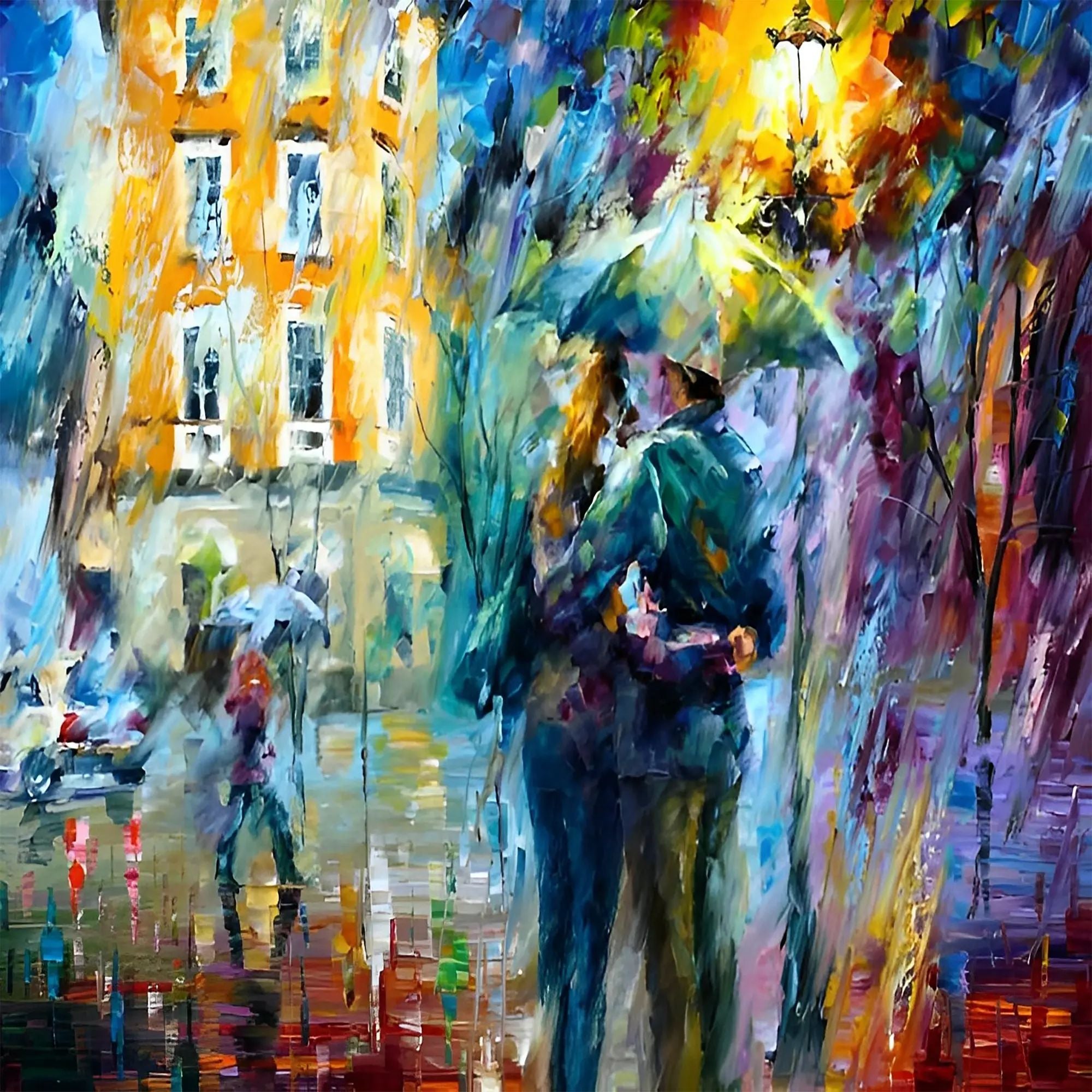 Großes Gemälde - Amor Bajo la Lluvia Default Title