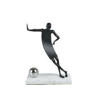 Dekofigur - auf Marmorsockel - Sportlerfigur Athletenstatue Portero