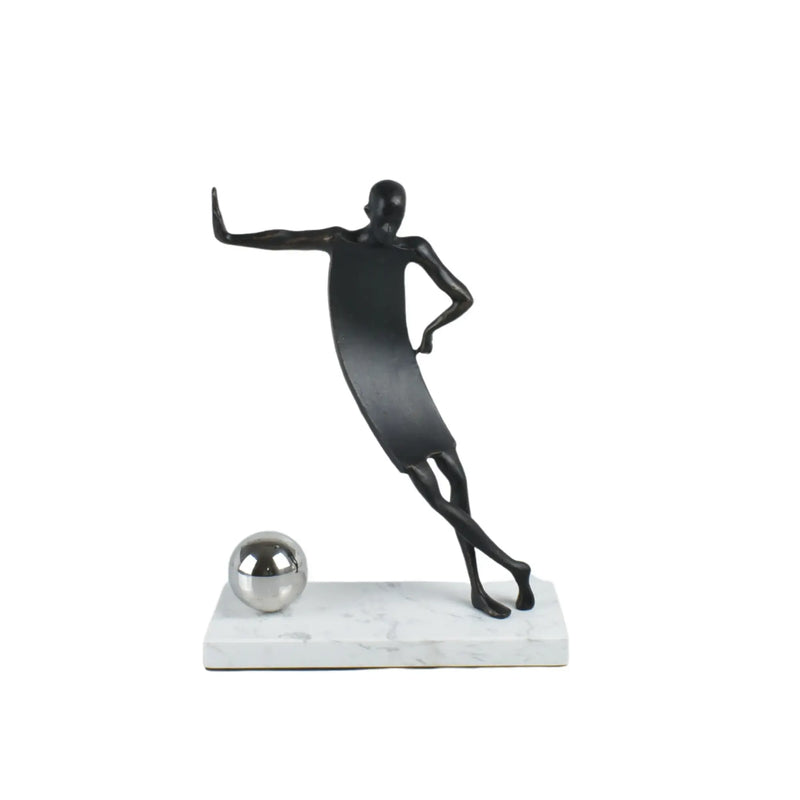 Dekofigur - auf Marmorsockel - Sportlerfigur Athletenstatue Portero