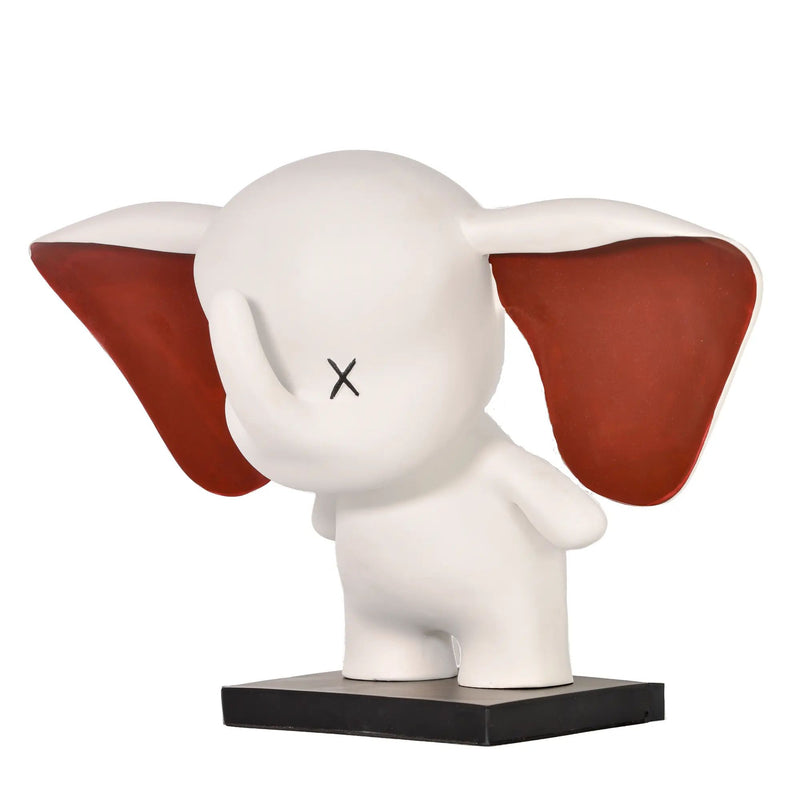 Cartoonfigur - Deko Skulptur Pop‑Art Jumbo Elefant Große – Art-Toy – Deko‑Objekt Elephas Dumbo