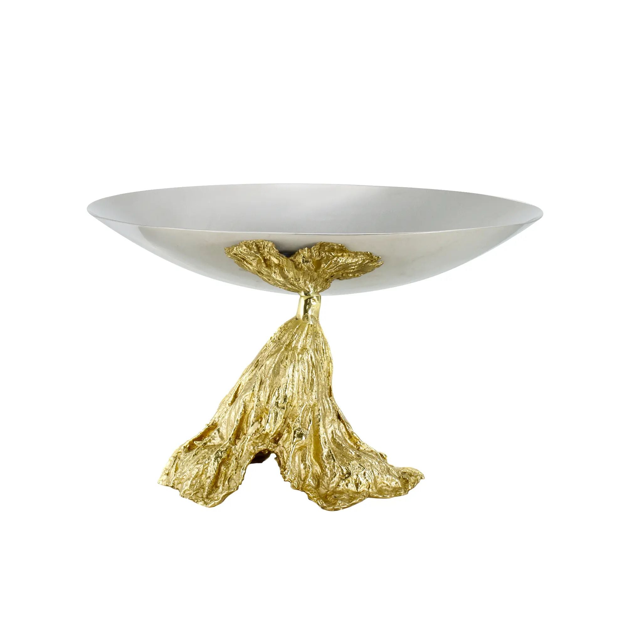 Fruchtschale - mit Goldfuß - Runde Designer Obstschale Stavro Default Title