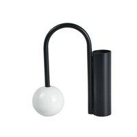 Tischvase - mit Marmor Kugelfuß - Schöne Edelstahlvase Dekorative Standvase Orb Balance