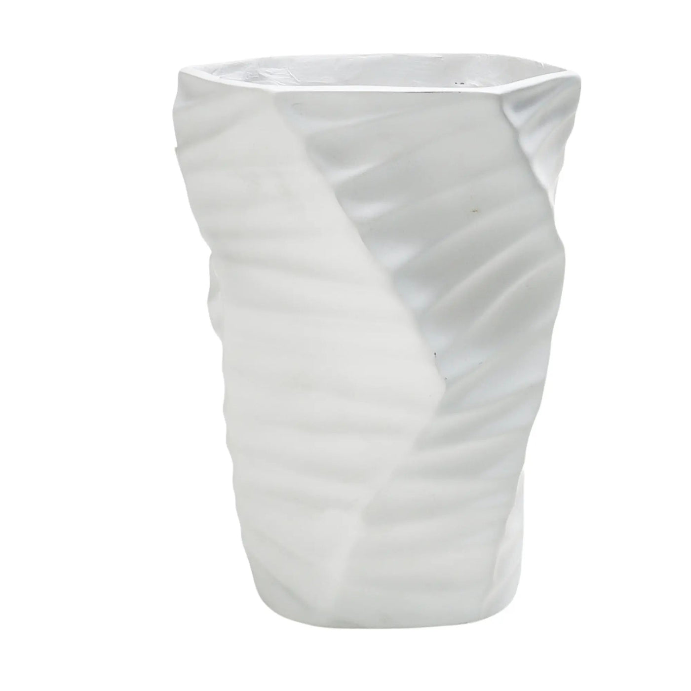 Tischvase - Keramikoptik - Große Standvase Struktur Wellenvase Vasi Duo