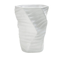 Tischvase - Keramikoptik - Große Standvase Struktur Wellenvase Vasi Duo